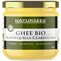 Naturseed Ghee Organico - Mantequilla Clarificada Bio Pura Ayurveda - 300gr - Sin Lactosa - Vacas alimentadas sólo de…